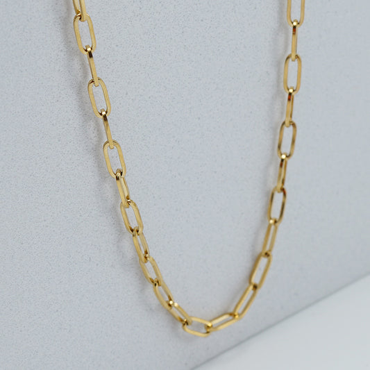 Golden Links Necklace -Gold